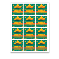 INSTANT DOWNLOAD Nacho Average Pharmacist Square Gift Tags 2.5x2.5
