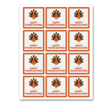 INSTANT DOWNLOAD Happy Thanksgiving Square Gift Tags 2.5x2.5