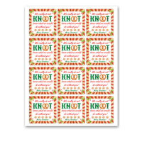 INSTANT DOWNLOAD We Really Do Knot Know What We Would Do Without You Merry Christmas Square Gift Tags 2.5x2.5