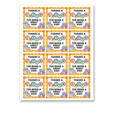INSTANT DOWNLOAD Thanks A Lotto For Being A Great Dad Square Gift Tags 2.5x2.5