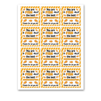 INSTANT DOWNLOAD You Are O-Fish-Ally The Best Housekeeper Square Gift Tags 2.5x2.5