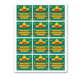 INSTANT DOWNLOAD Nacho Average CRNA Square Gift Tags 2.5x2.5