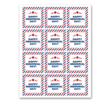INSTANT DOWNLOAD Happy Memorial Day Square Gift Tags 2.5x2.5