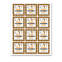 INSTANT DOWNLOAD Happy Father's Day You Can Fix Anything Square Gift Tags 2.5x2.5