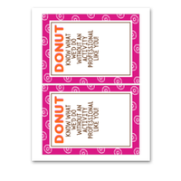 INSTANT DOWNLOAD Donut Know What We'D Do Without An Activity Professional Like You Gift Card Holder 5x7