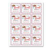 INSTANT DOWNLOAD It's All A-Bundt Our Nurses Happy Nurses Week Square Gift Tags 2.5x2.5