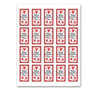 INSTANT DOWNLOAD Happy Valentine's Day Hand Sanitizer Labels