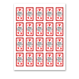 INSTANT DOWNLOAD Happy Valentine's Day Hand Sanitizer Labels