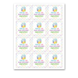 INSTANT DOWNLOAD You're An Egg-cellent Employee Happy Easter Square Gift Tags 2.5x2.5