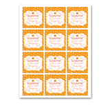 INSTANT DOWNLOAD Soapin' You Have A Great Thanksgiving Square Gift Tags 2.5x2.5